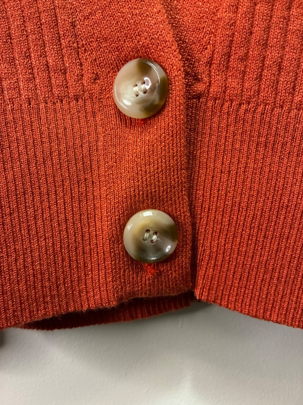 Cropped Rib Cardigan | Madison Grey - Picture 3 of 6